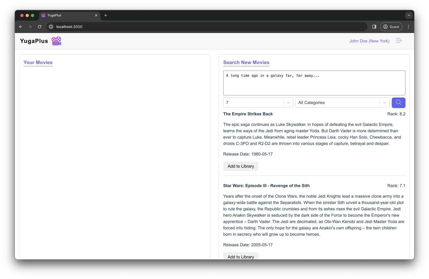 Similarity Search Result Similarity Search Result